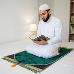 Set de Regalo Islámico Premium – Alfombra de Oración, Corán y Tasbih