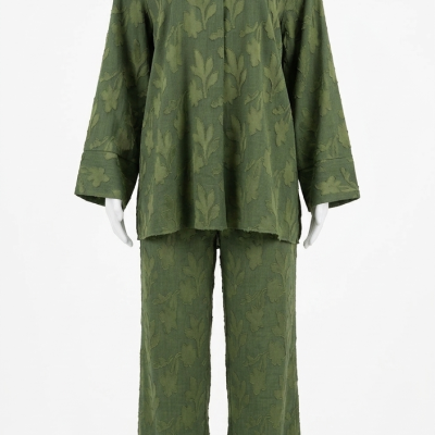 Conjunto de Dos Piezas Verde Oliva