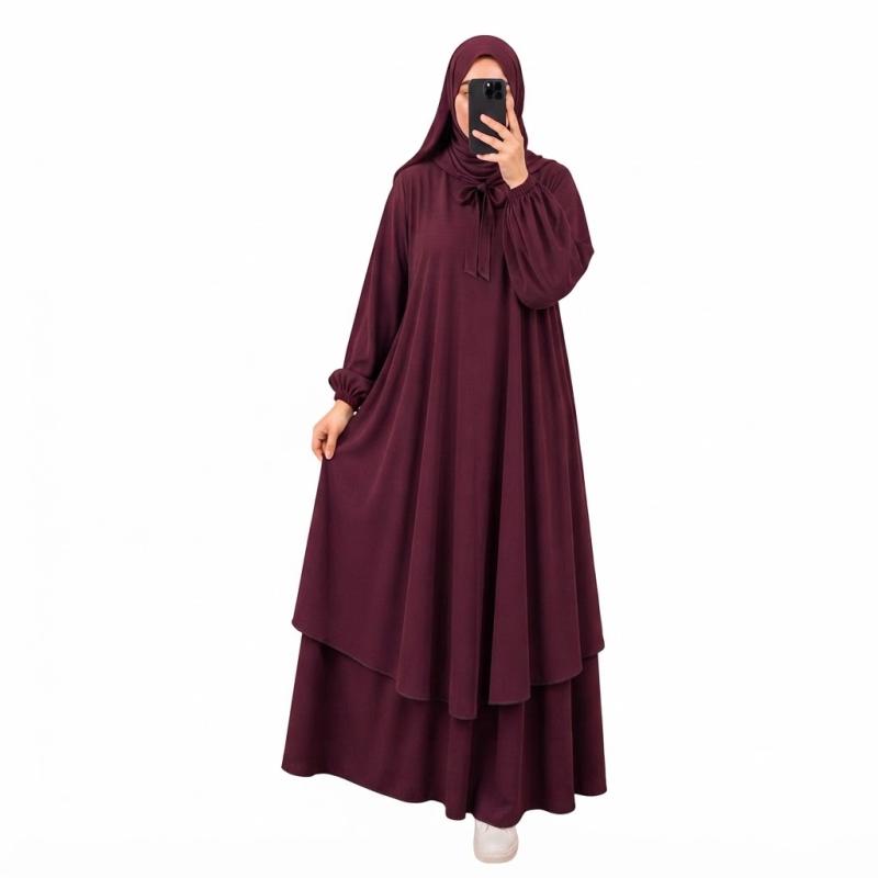 Conjunto Abaya 2 Piezas Elegante y Modesta | Moda Islámica Mujer