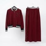 Conjunto Turco de Dos Piezas con Chaqueta Bomber y Falda Larga Zahrati Hijab