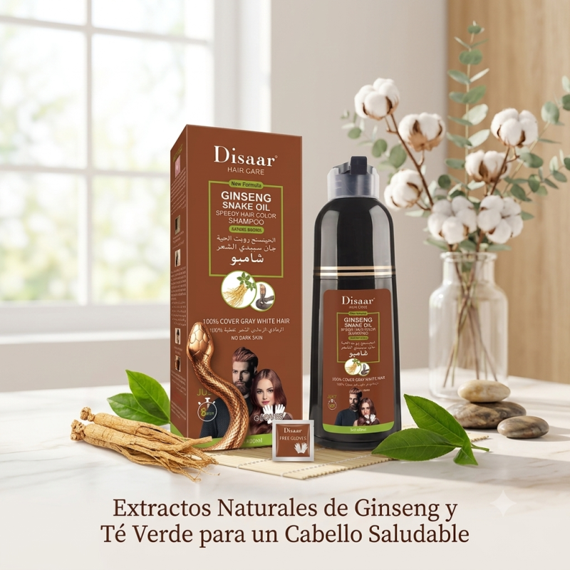 Champú tinte árabe de color marrón adiós las canas