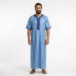 Kandoura Tradicional de Manga Corta para Hombre