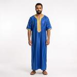 Kandoura Tradicional de Manga Corta para Hombre