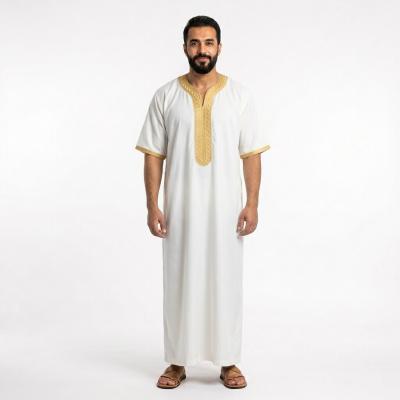 Kandoura Tradicional de Manga Corta para Hombre