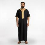 Kandoura Tradicional de Manga Corta para Hombre
