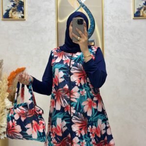 Burkini de 4 piezas para mujer musulmana